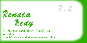 renata medy business card